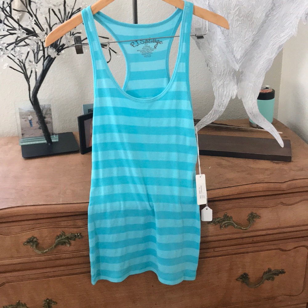 Pj salvage striped cotton tank